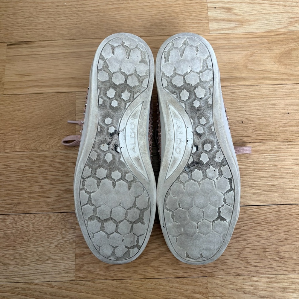 ALDO Dusty Pink Rhinestone Sneakers - Picture 8 of 8
